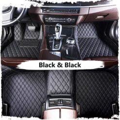 Black & Black Luxury Custom Car Mats