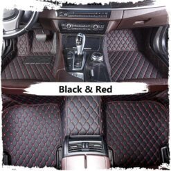 Black & Red Luxury Custom Car Mats
