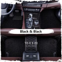 Black & Black Luxury Double Layer Custom Car Mat